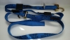 14 FT Diamond Weave Swivel-J Wheel Strap-with Rubber Cleats-Blue